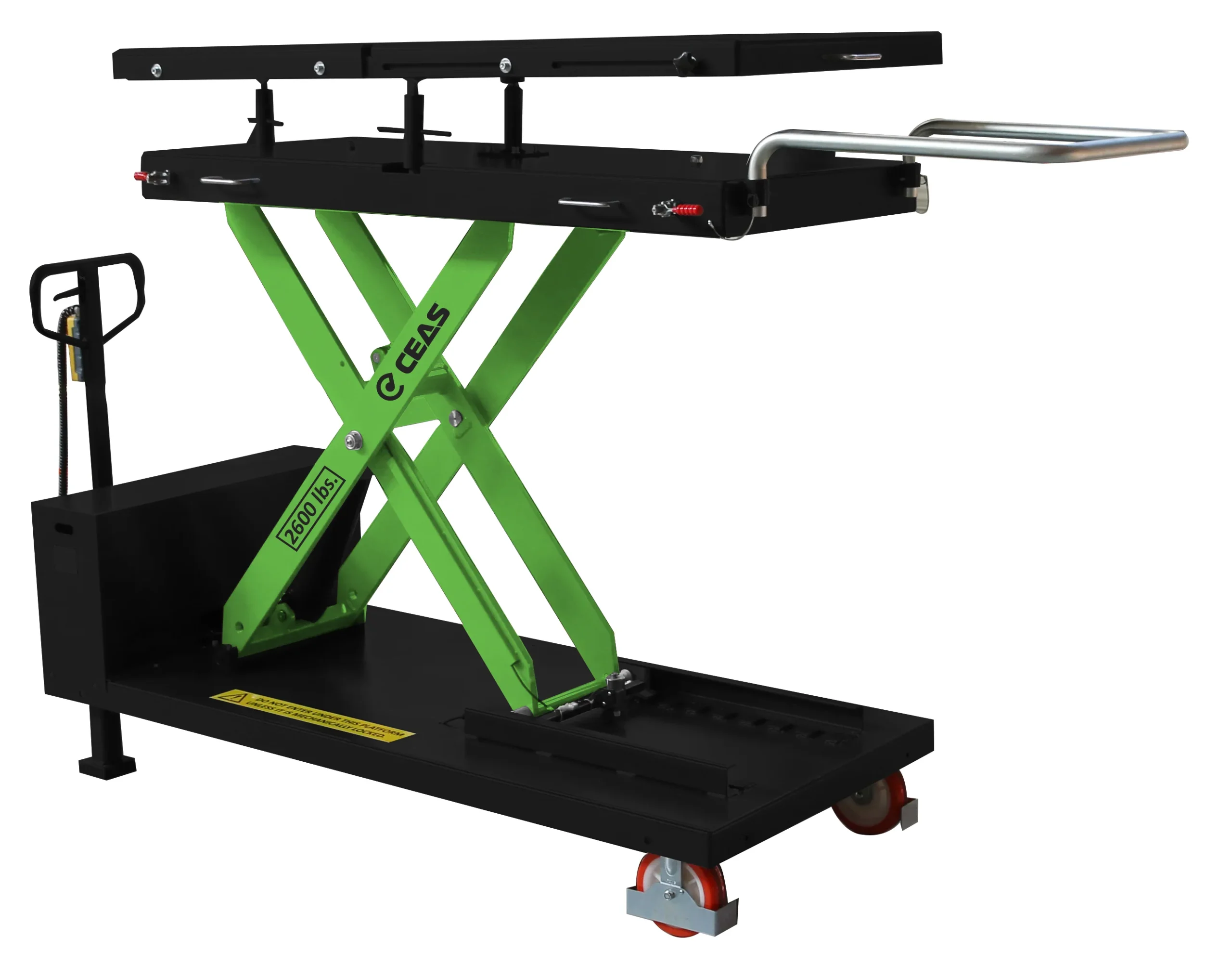 CEAS MS12MKIT 2,640 Lb. Lifting Table, Electric/Hydraulic With Adapters