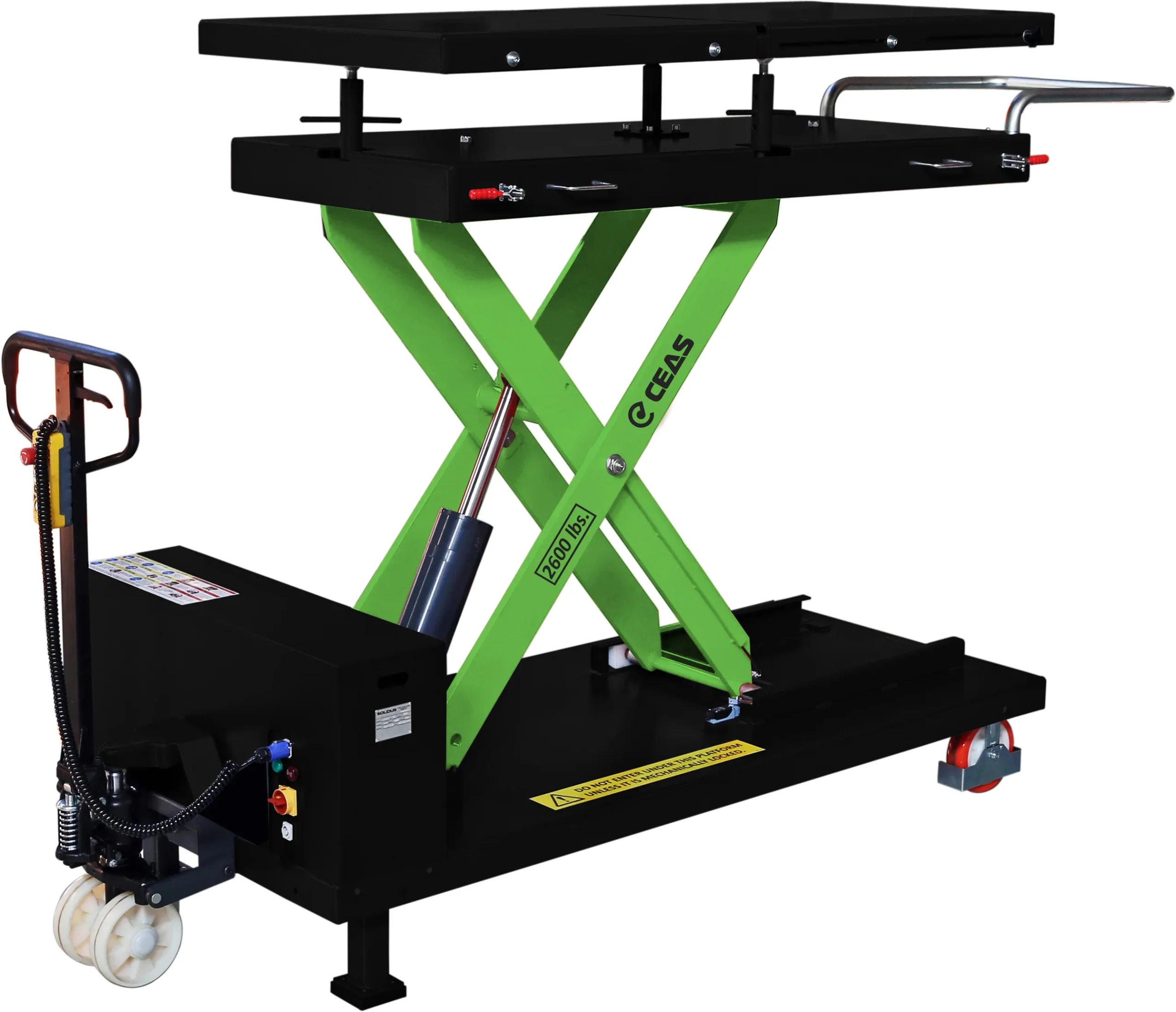 CEAS MS12MKIT 2,640 Lb. Lifting Table, Electric/Hydraulic With Adapters - Image 3